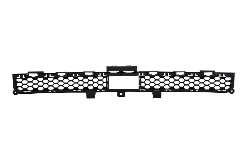 Griglia Paraurti Anteriore-Centrale-Superiore-Nera-Con Foro Tappo Coprigancio Traino Per Jeep Grand Cherokee L (wl) (JE0282131)