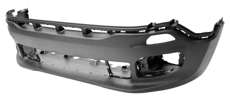 Paraurti Anteriore-Inferiore-Nero-Goffrato-Con Tappo Copri Gancio-Con Tracce Pdc E Park Assist Per Jeep Renegade (JE1001001)
