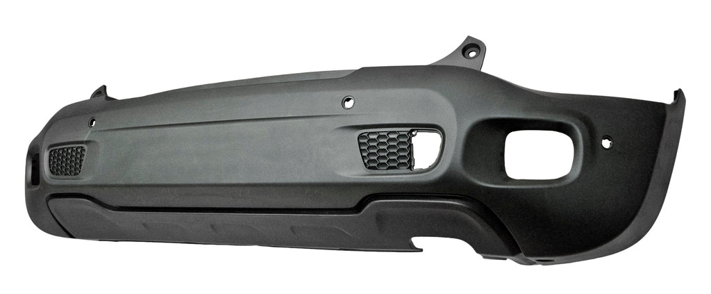 Paraurti Posteriore-Nero-Goffrato-Con Fori Pdc+supporti Mod. Longitude Per Jeep Renegade (JE1001061)