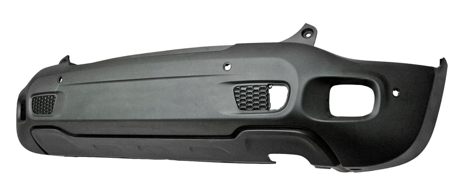 Paraurti Posteriore-Nero-Goffrato-Con Fori Pdc+supporti Mod. Longitude Per Jeep Renegade (JE1001061)