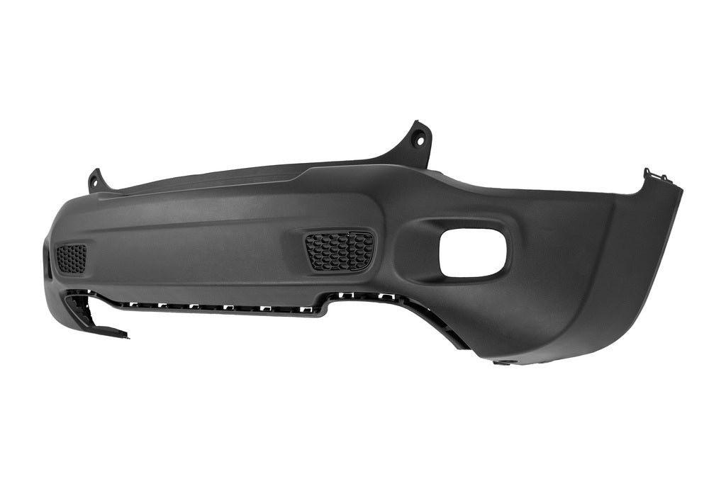 Paraurti Posteriore-Senza Spoiler-Nero-Goffrato-Con Tracce Pdc Mod. Trailhawk Per Jeep Renegade (JE1001071)
