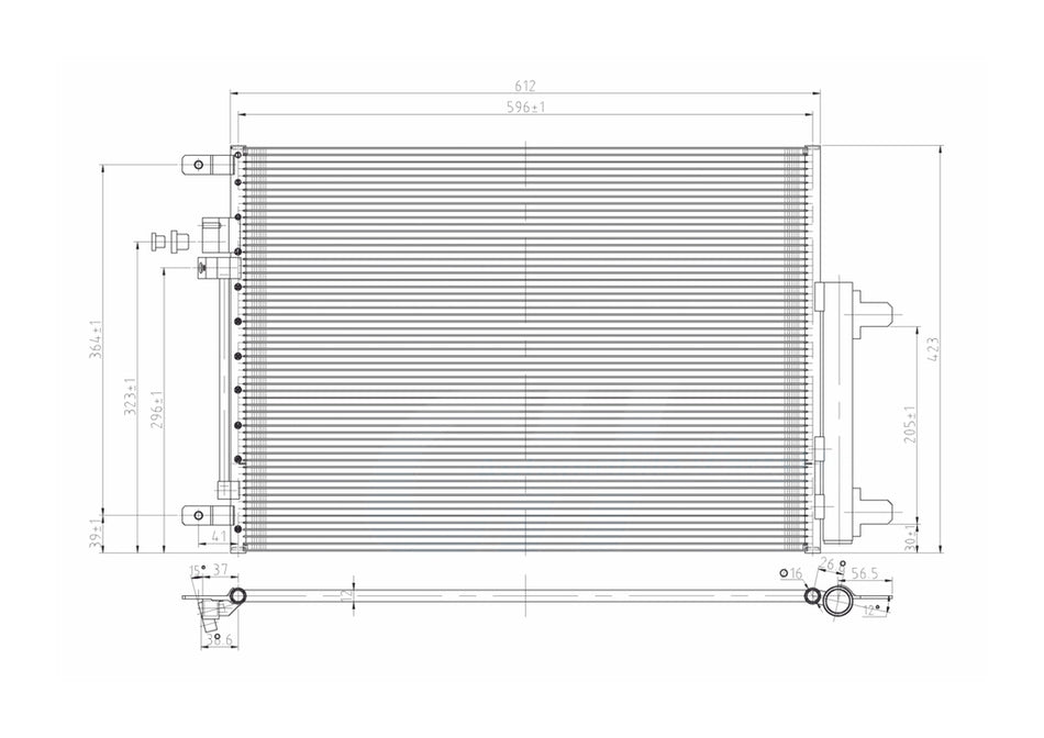 Condensatore Per Jeep Renegade (JE100C003)
