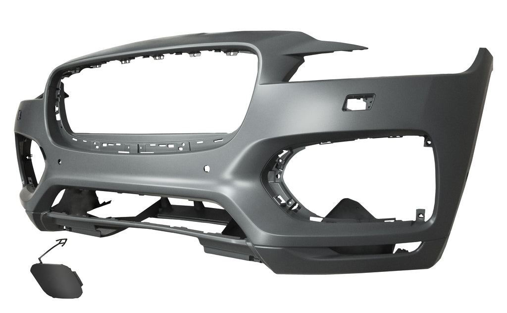 Paraurti Anteriore-Con Primer-Con Fori Pdc+supporti-Con Fori Lavafari-Con Fori Park Assist Mod. R Mod. Sport/s Per Jaguar F-Pace (x761) (JG8001041)
