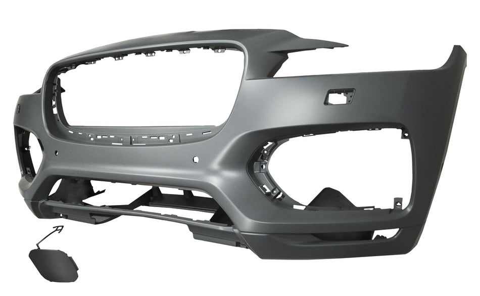 Paraurti Anteriore-Con Primer-Con Fori Pdc+supporti-Con Fori Lavafari-Con Fori Park Assist Mod. R Mod. Sport/s Per Jaguar F-Pace (x761) (JG8001041)