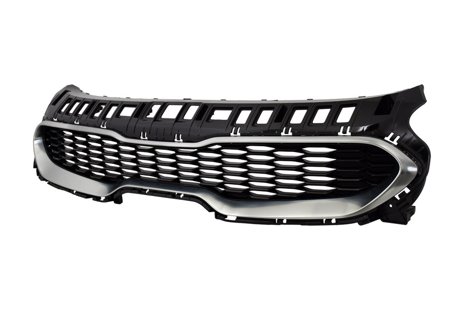 Griglia Radiatore-Nera-Con Modanatura-Grigia-Argento Per Kia Stinger (KI0702001)