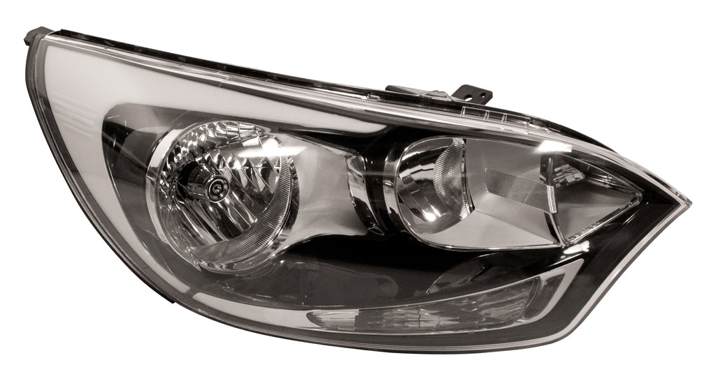 Proiettore Destro H1+h7-Elettrico-Con Motore-Nero-7 Pins Per Kia Rio (KI4264913)