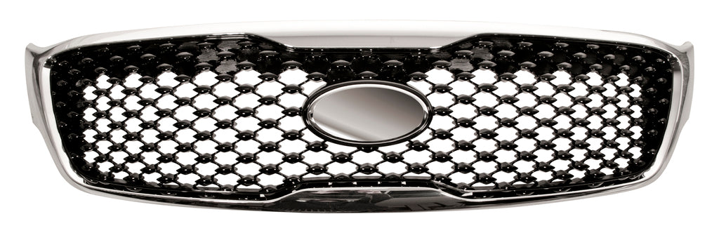 Griglia Radiatore-Nera-Lucida-Con Cornice Cromata Per Kia Sorento (um) (KI8182001OE)