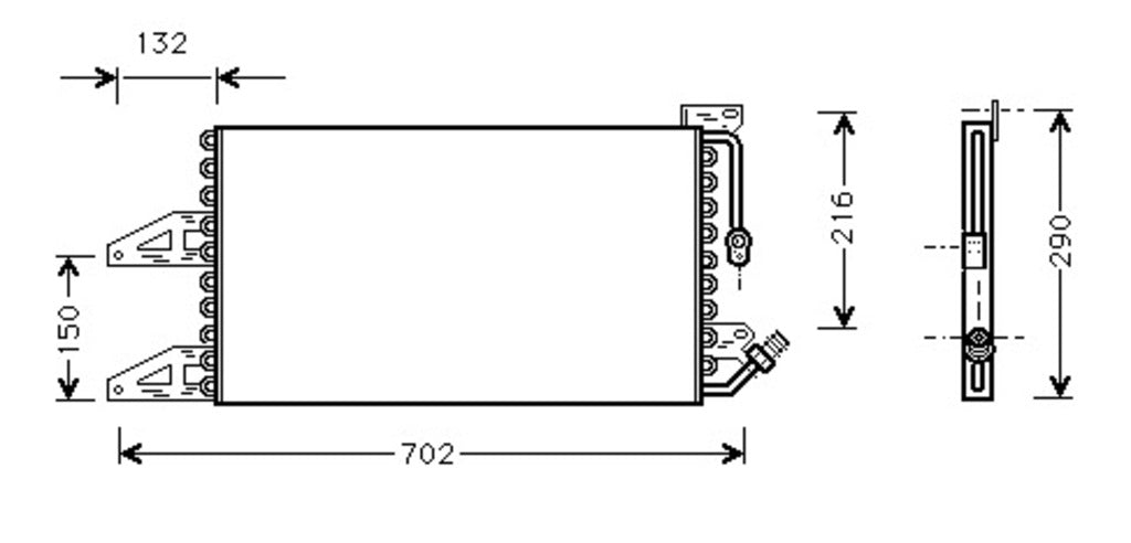 Condensatore Per Lancia Ypsilon (LA001C001)