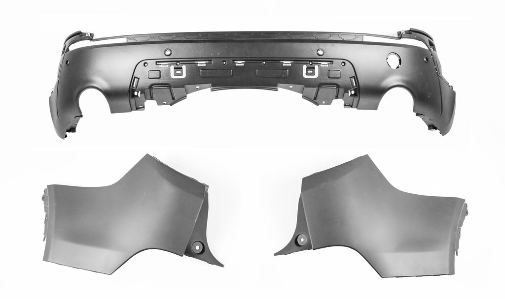Paraurti Posteriore-Nero-Goffrato-Con Fori Pdc+supporti Per Land Rover Discovery Sport - L550 (LR0361051)