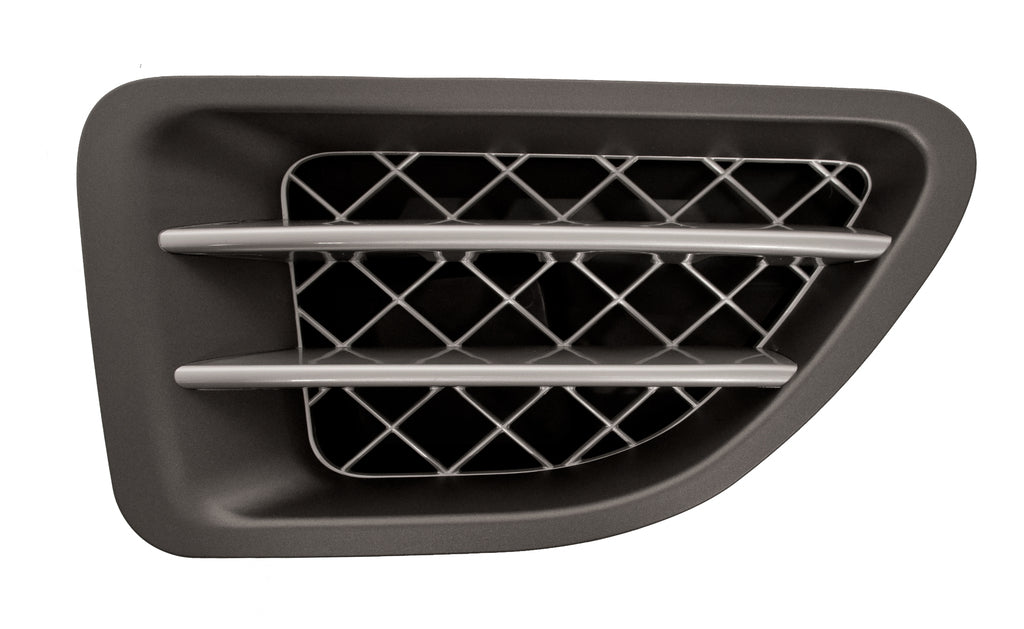 Griglia Parafango Anteriore Destro-Grigio Scuro-Argento Mod. Supercharged Per Land Rover Range Rover - Sport - L320 (LR8001403)