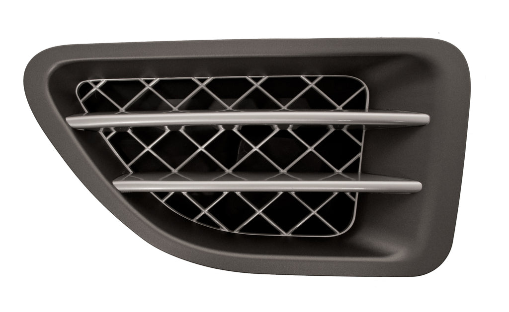 Griglia Parafango Anteriore Sinistro-Grigio Scuro-Argento Mod. Supercharged Per Land Rover Range Rover - Sport - L320 (LR8001404)