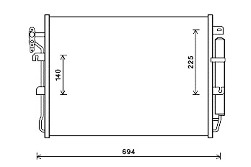 Condensatore Per Land Rover Range Rover - Sport - L320 (LR800C001)