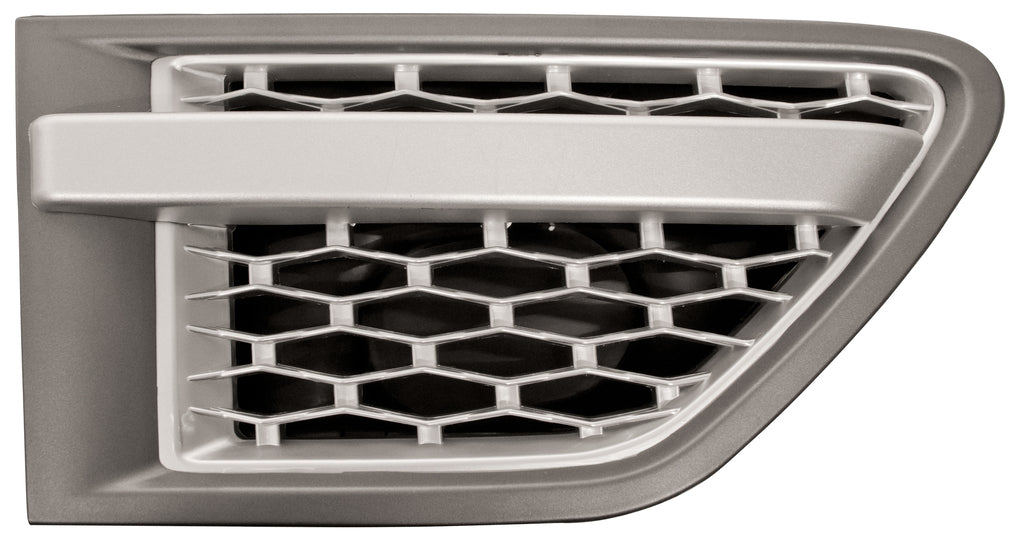Griglia Parafango Anteriore Destro-Argento-Grigio Scuro Mod. Autobiography Per Land Rover Range Rover - Sport - L320 (LR8021413)