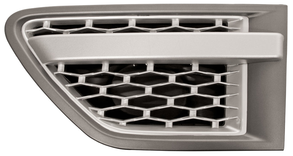 Griglia Parafango Anteriore Sinistro-Argento-Grigio Scuro Mod. Autobiography Per Land Rover Range Rover - Sport - L320 (LR8021414)
