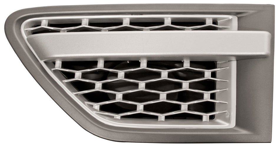 Griglia Parafango Anteriore Sinistro-Argento-Grigio Scuro Mod. Autobiography Per Land Rover Range Rover - Sport - L320 (LR8021414)