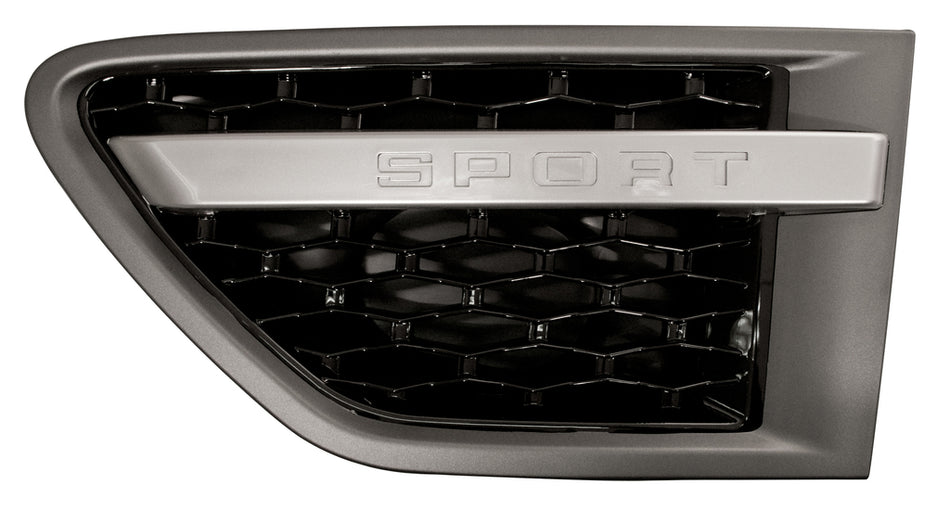 Griglia Parafango Anteriore Sinistro-Grigio Scuro-Argento-Nera Mod. Supercharged-Autobiography Mod. Sport Per Land Rover Range Rover - Sport - L320 (LR8021424)