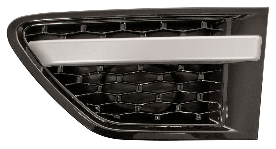 Griglia-Nera-Lucida-Argento Parafango Anteriore Sinistro Mod. Supercharged-Autobiography Mod. Sport Black Pack Per Land Rover Range Rover - Sport - L320 (LR8021434)