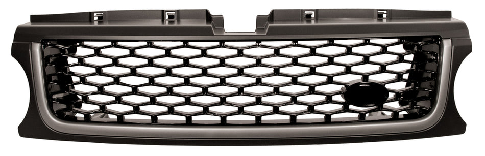 Griglia Radiatore-Nera-Lucida/grigio-Argento Mod. Supercarghed-Autobiography-Design Package Per Land Rover Range Rover - Sport - L320 (LR8022001)