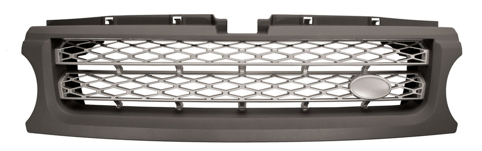 Griglia Radiatore-Grigia-Argento Mod. Supercharged Per Land Rover Range Rover - Sport - L320 (LR8022011)