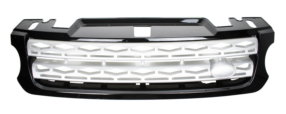 Griglia Radiatore-Nera-Lucida-Argento Per Land Rover Range Rover - Sport - L494 (LR8042001)