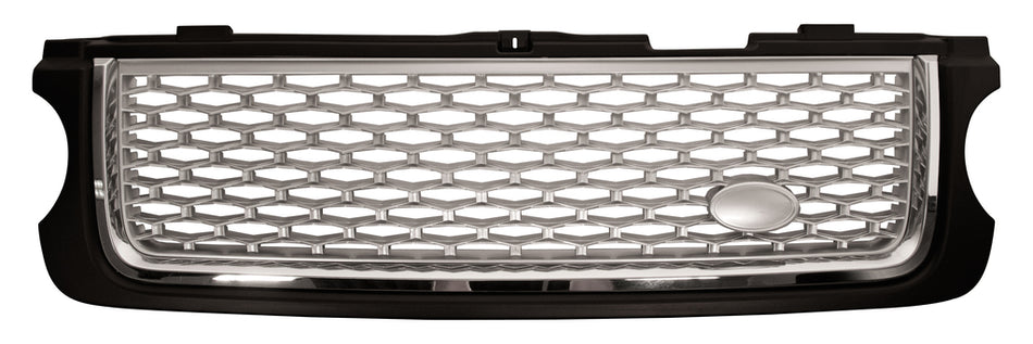 Griglia Radiatore-Nera-Lucida-Cromata-Argento Mod. Autobiography Black Per Land Rover Range Rover - L322 (LR8642020)