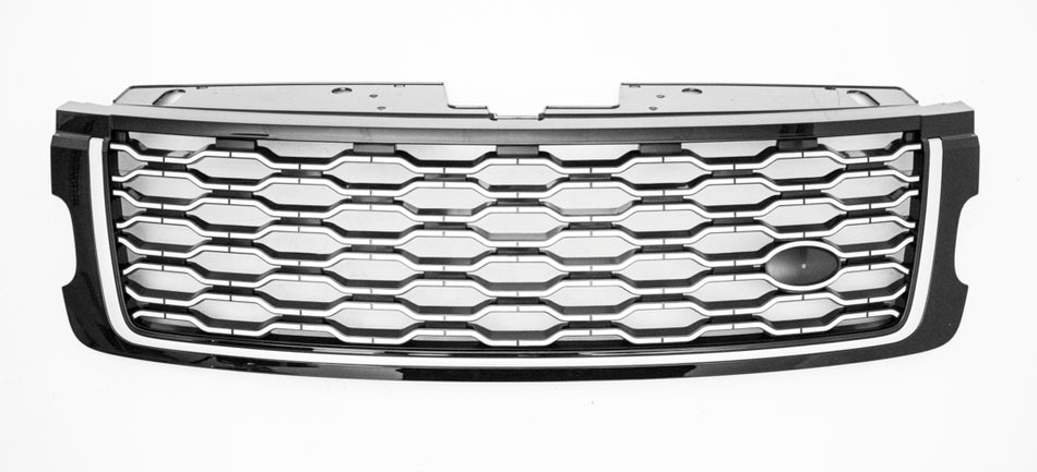 Griglia Radiatore-Nera-Lucida-Argento Per Land Rover Range Rover - L405 (LR8682021)