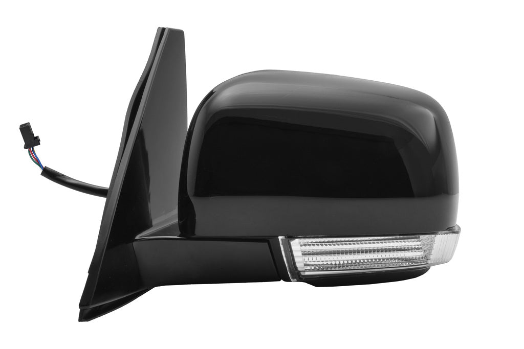 Retrovisore Sinistro-Elettrico-Nero-Con Fanale-Convesso-5 Pins Per Mitsubishi Pajero (MB1627104)