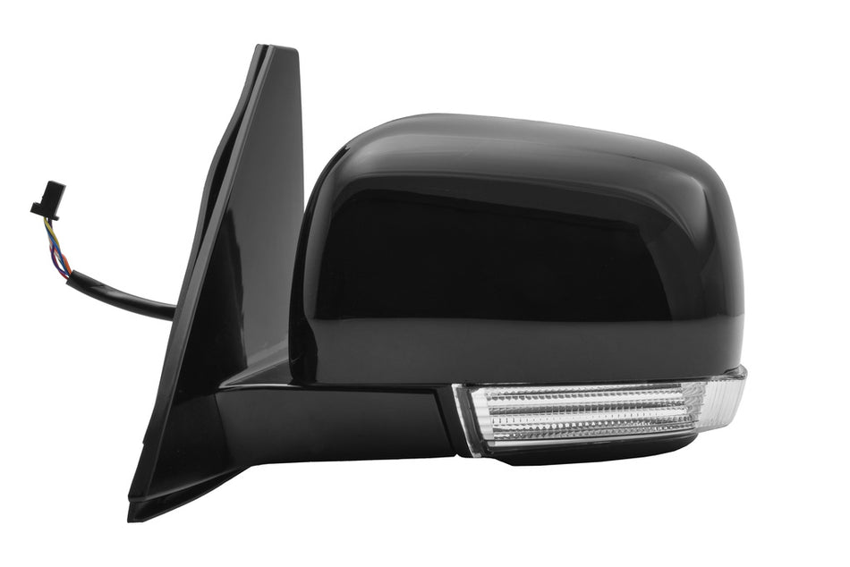 Retrovisore Sinistro-Elettrico-Nero-Con Fanale-Chiudibile-Convesso-7 Pins Per Mitsubishi Pajero (MB1627204)