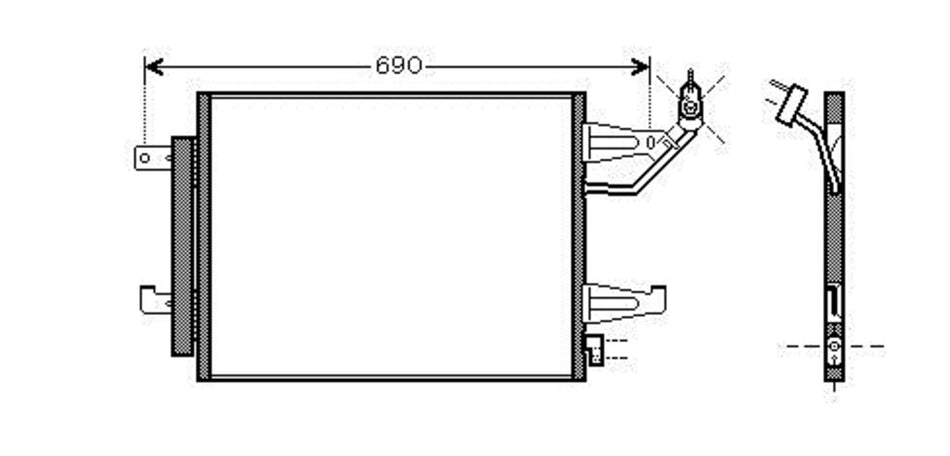 Condensatore Per Mitsubishi Colt (MB324C002)