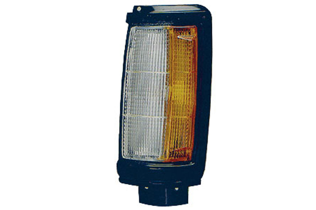 Fanale Anteriore Sinistro-Bianco-Arancio-Con Portalampada-Con Bordo Nero Per Mitsubishi L200 - Strada (MB8104004)