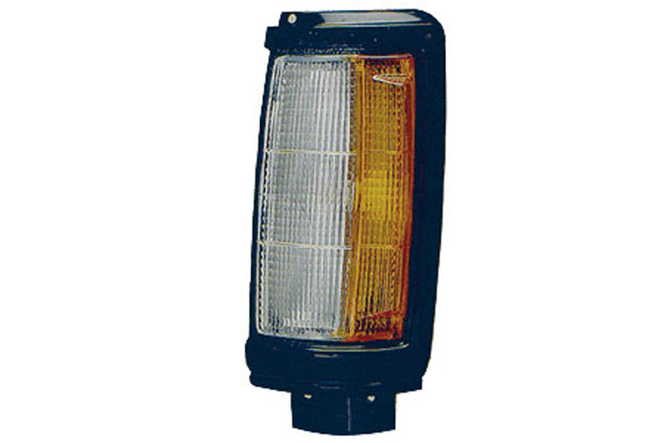 Fanale Anteriore Sinistro-Bianco-Arancio-Con Portalampada-Con Bordo Nero Per Mitsubishi L200 - Strada (MB8104004)
