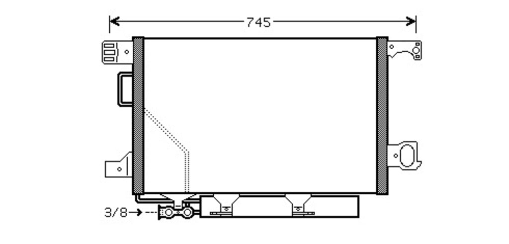 Condensatore Per Mercedes C Class Sportcoupe' (cl203) (ME026C004)