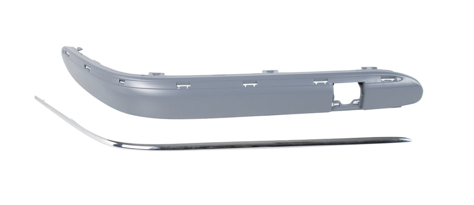 Modanatura Destra Paraurti Anteriore-Con Primer-Con Profilo Cromato Mod. Avantgard Per Mercedes C Class (w203) (ME0281243)