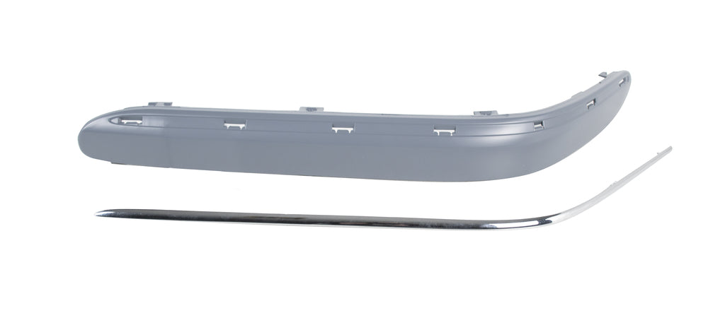 Modanatura Sinistra Paraurti Anteriore-Con Primer-Con Profilo Cromato Mod. Avantgard Per Mercedes C Class (w203) (ME0281244)