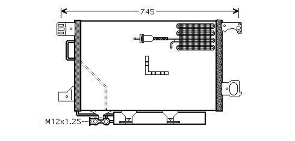 Condensatore Per Mercedes C Class (w203) (ME028C002)
