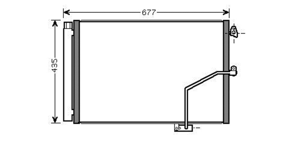 Condensatore Per Mercedes C Class (w204/s204) (ME029C001)