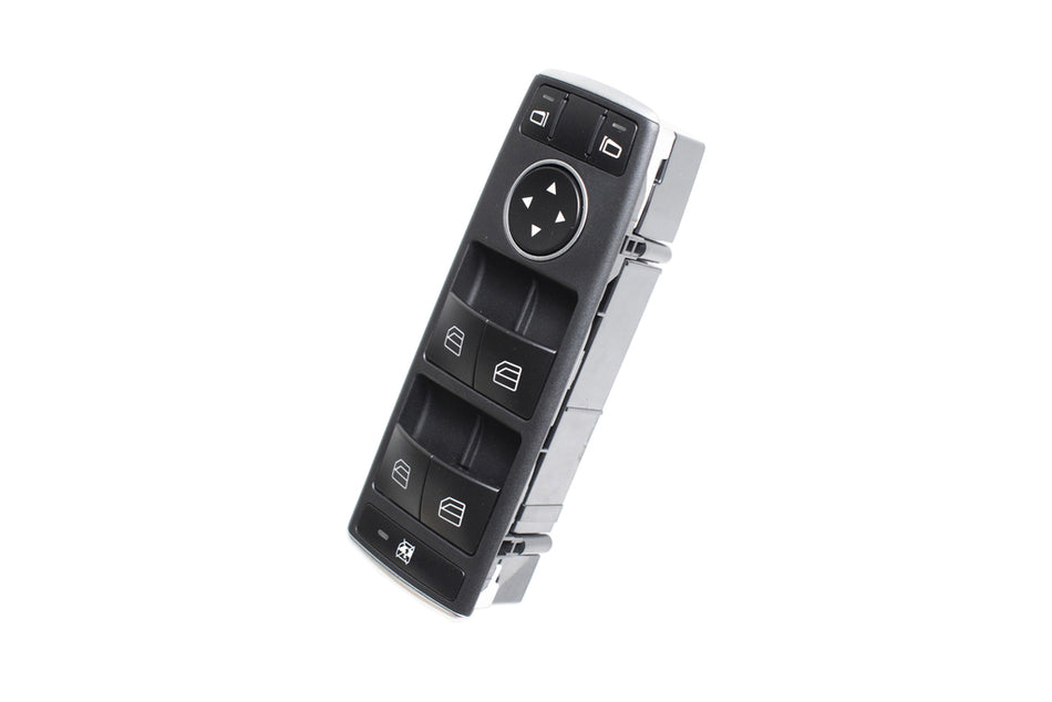 Pulsantiera Alzacristallo Porta Anteriore Sinistra-Nera-4 Interruttori-Senza Funzione Chiusura Retrovisori-3 Pins Per Mercedes C Class (w204/s204) (ME029WS14)