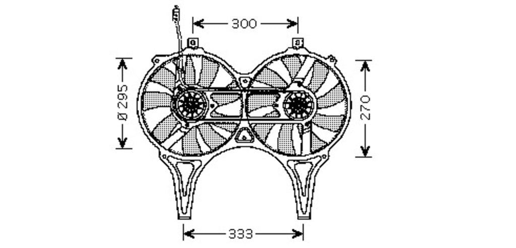 Ventola Per Mercedes E Class (w210/s210) (ME035F003)