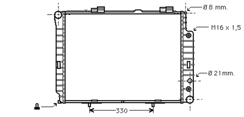 Radiatore Per Mercedes E Class (w210/s210) (ME035R011)