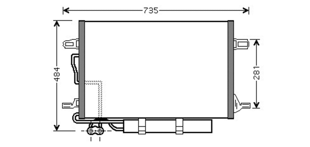 Condensatore Per Mercedes E Class (w211/s211) (ME039C001)