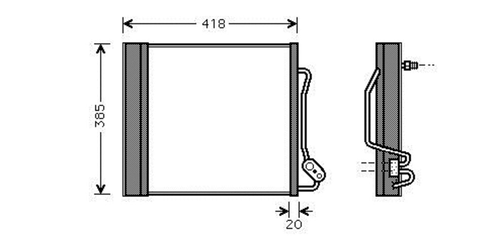 Condensatore Per Smart 450 Cabrio (ME303C002)