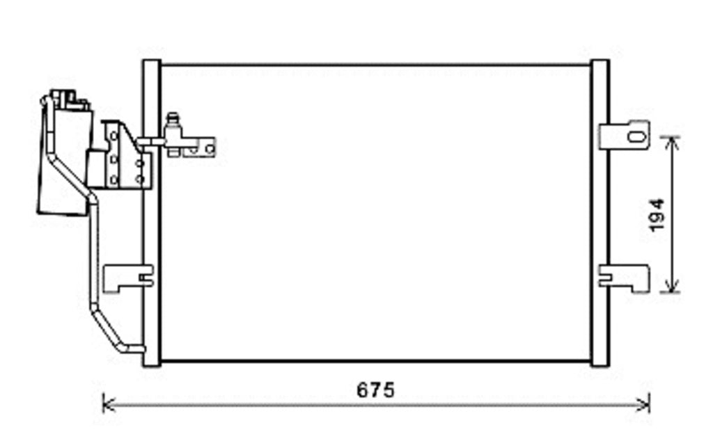 Condensatore Per Mercedes A Class (w168) (ME320C002)