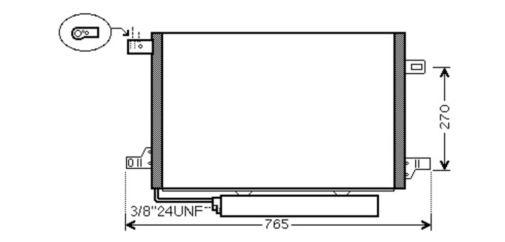 Condensatore Per Mercedes A Class (w169) (ME324C001)
