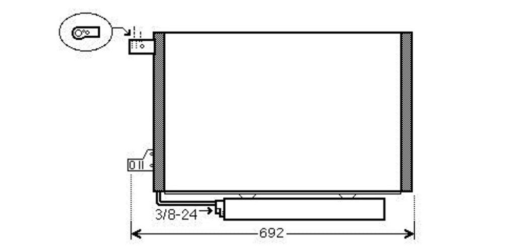 Condensatore Per Mercedes A Class (w169) (ME324C002)