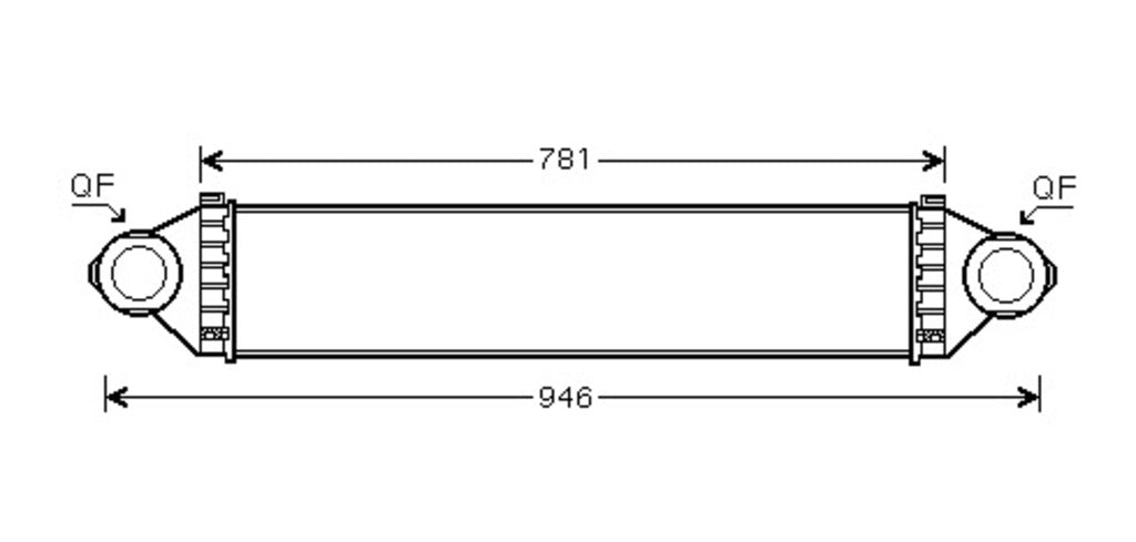 Intercooler Per Mercedes A Class (w169) (ME324N001)