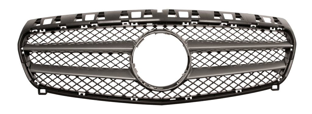 Griglia Radiatore-Nera-Con Modanatura-Grigio-Argento Per Mercedes A Class (w176) (ME3282001)
