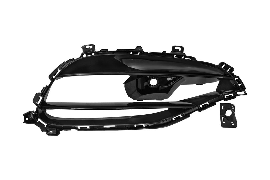 Griglia Destra Paraurti Anteriore-Nera-Lucida-Con Foro Pdc+supporto Per Mercedes A Class (w176) (ME3302103)