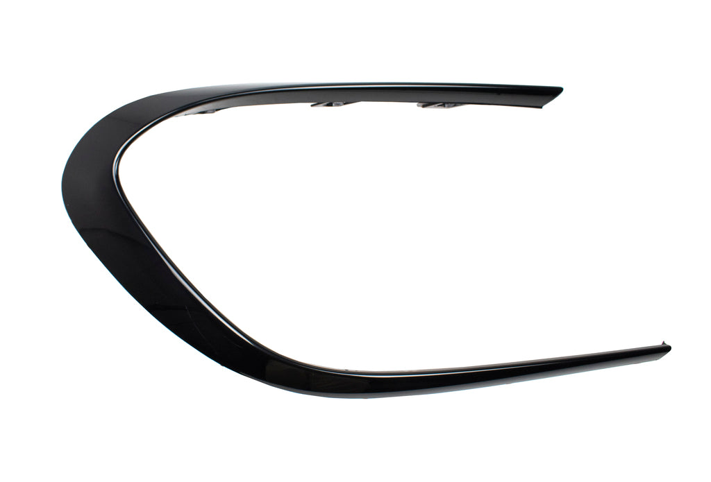 Modanatura Sinistra Paraurti Anteriore-Nera-Lucida Mod. Amg Cla 45 Per Mercedes Cla Class (w117/c117) Amg/amg Line (ME3531234)