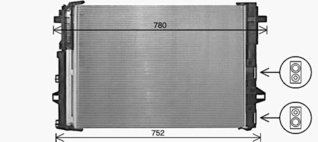 Condensatore Per Mercedes B Class (w246) (ME424C001)