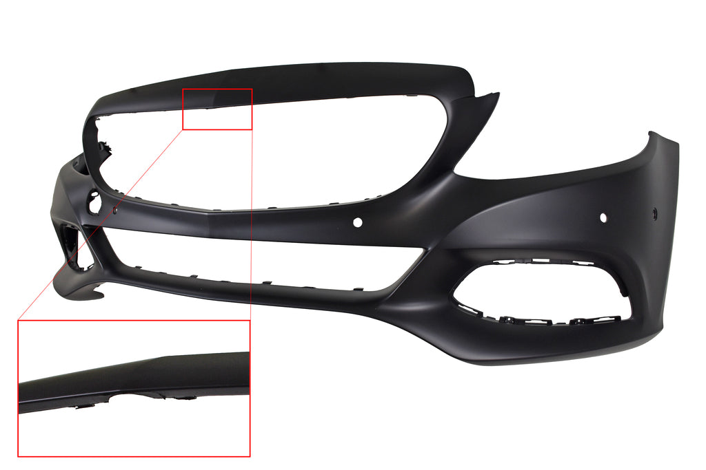 Paraurti Anteriore-Con Primer-Con Fori Pdc E Park Assist+supporti-Con Foro Telecamera Per Mercedes C Class (w205/s205) (ME4421021)